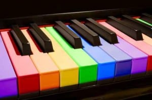 the rainbow piano